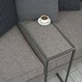 Hanah Home Callen - Glass Mesa Auxiliar Antracita